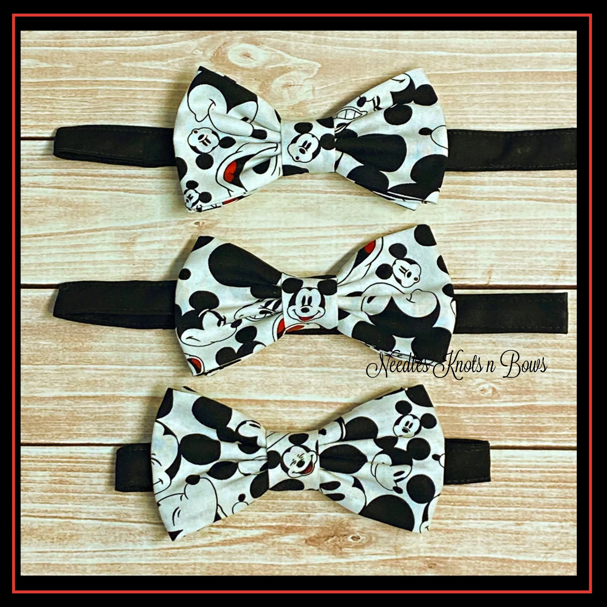 Mickey Mouse Pre Tied Bow Tie