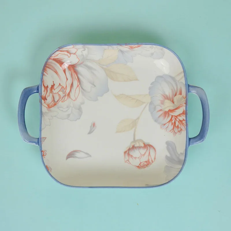 Mida Floral Serving Set - Four Piece Set