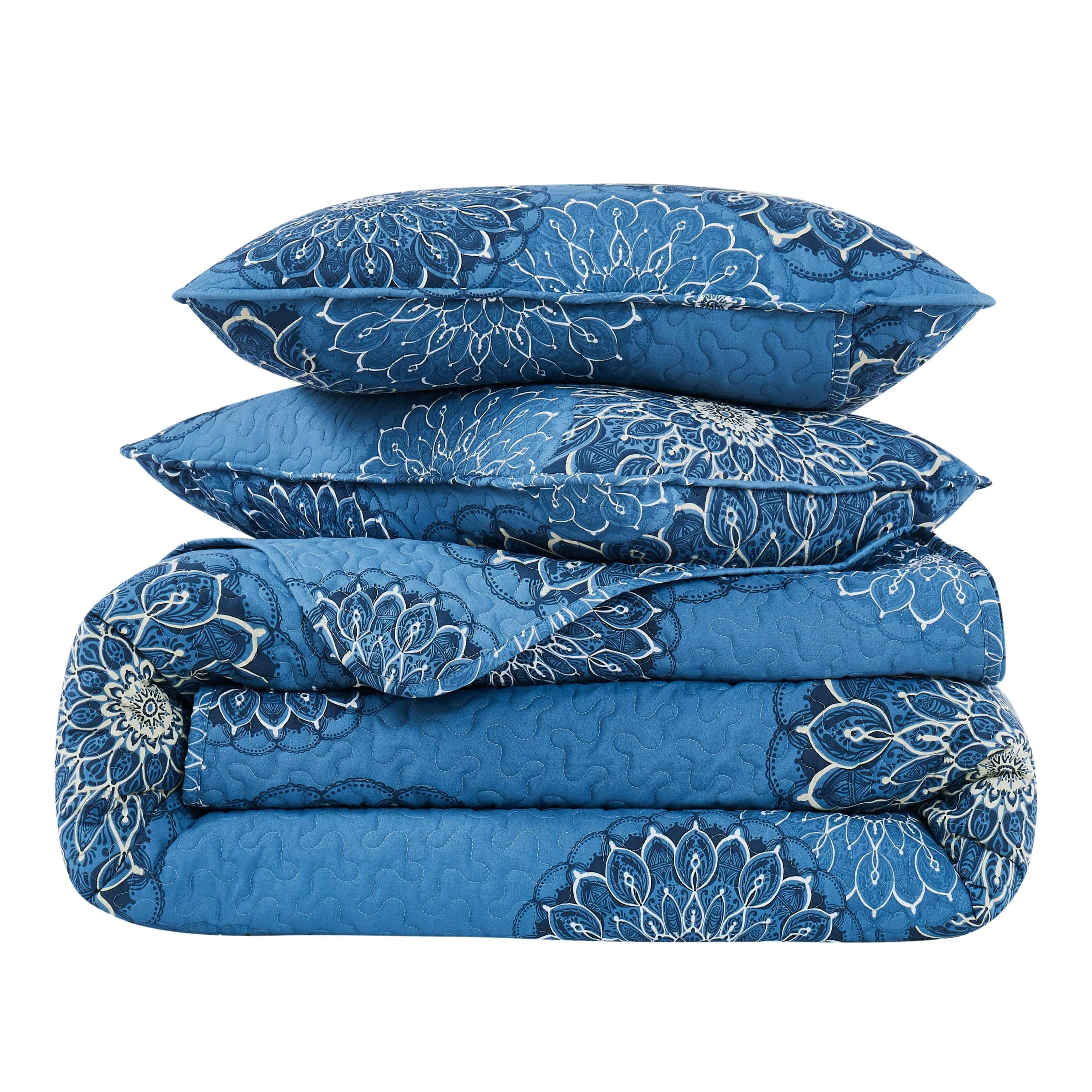 Midnight Floral Quilt Set