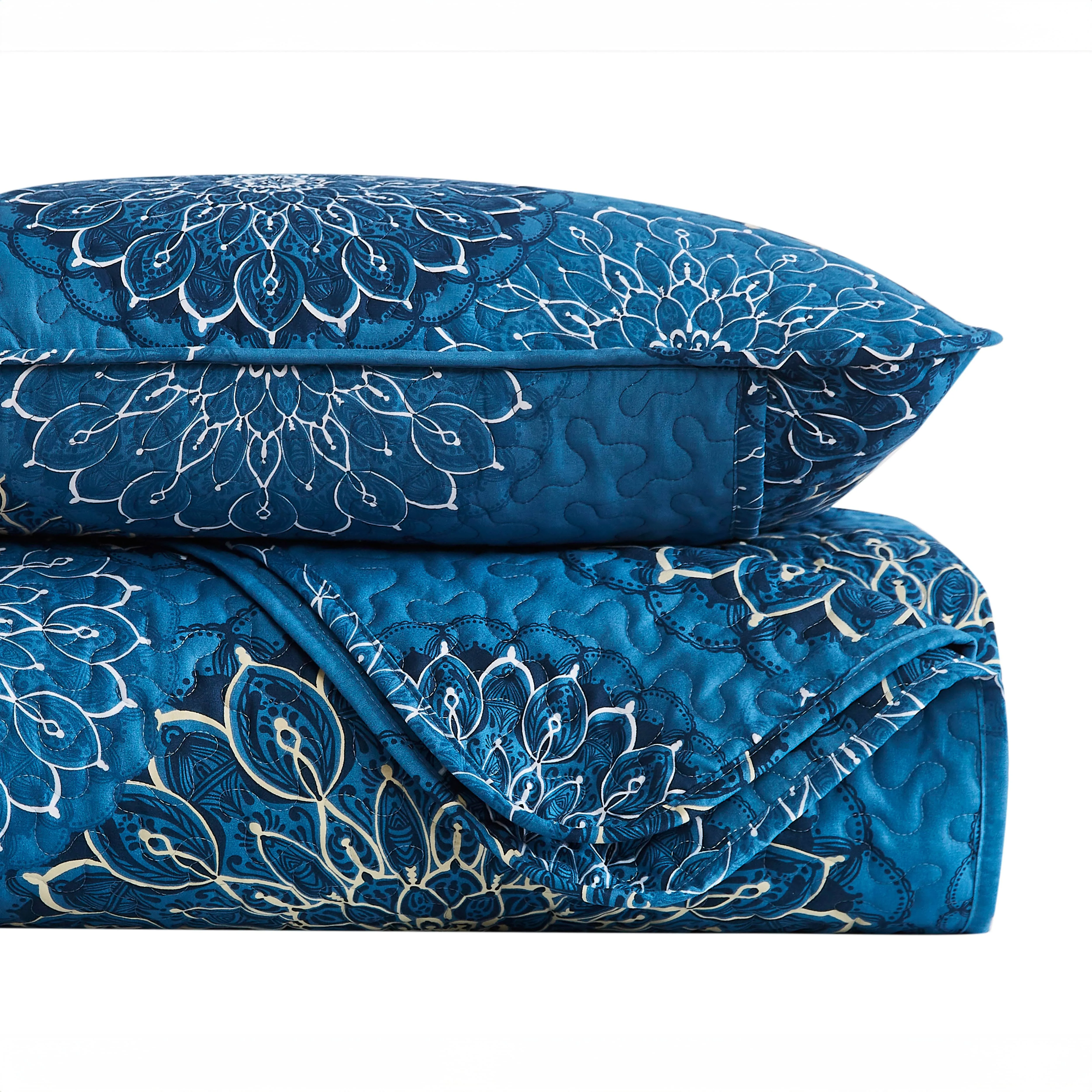 Midnight Floral Quilt Set