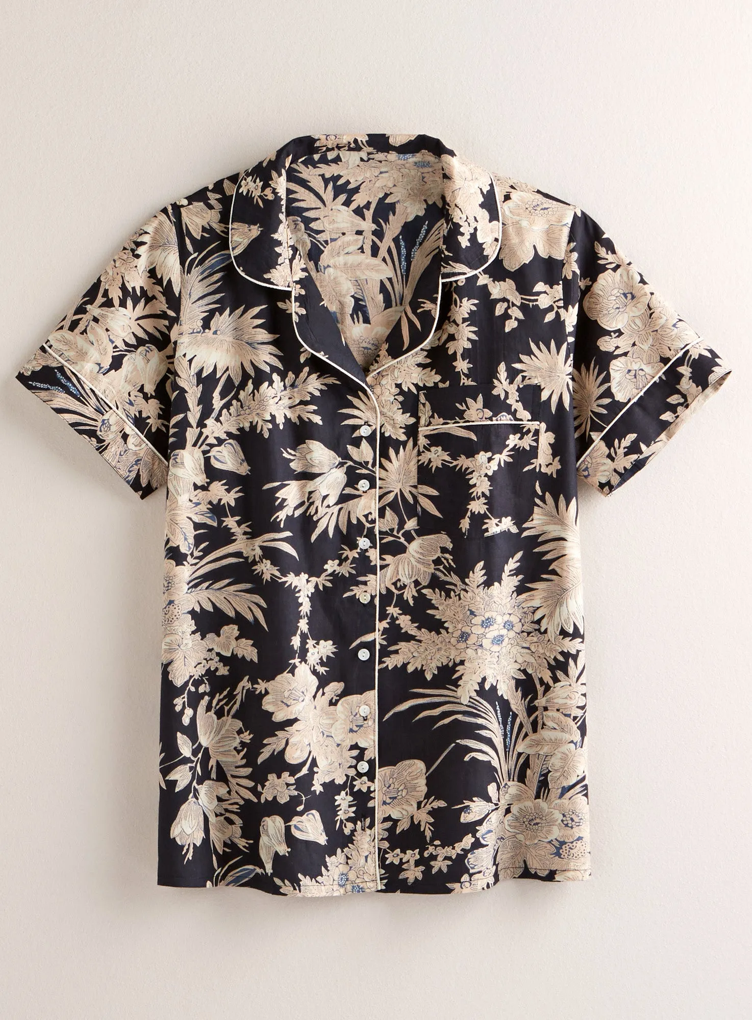 Midnight Garden Short-sleeve Pajamas FINAL SALE (No Returns)