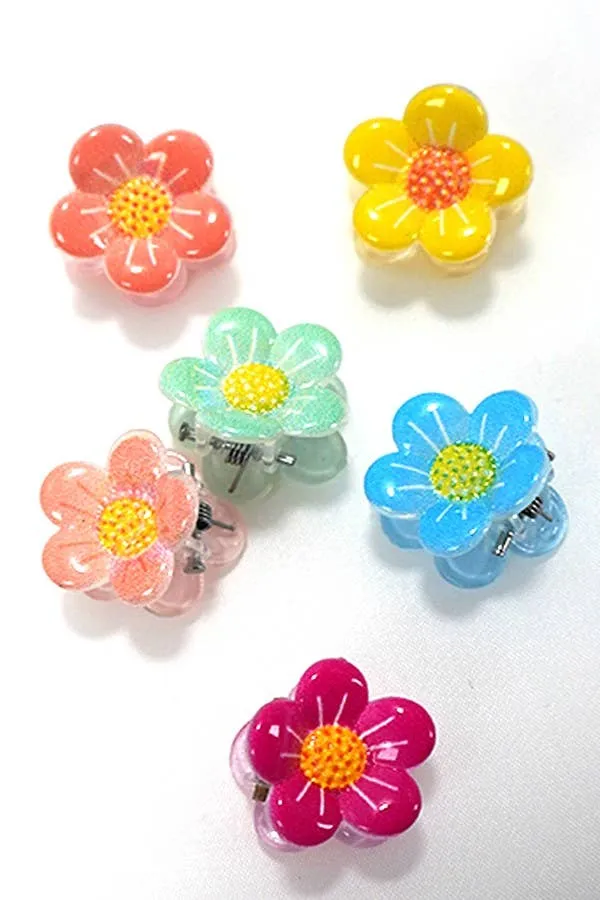 Mini Flower Hair Claw Clip