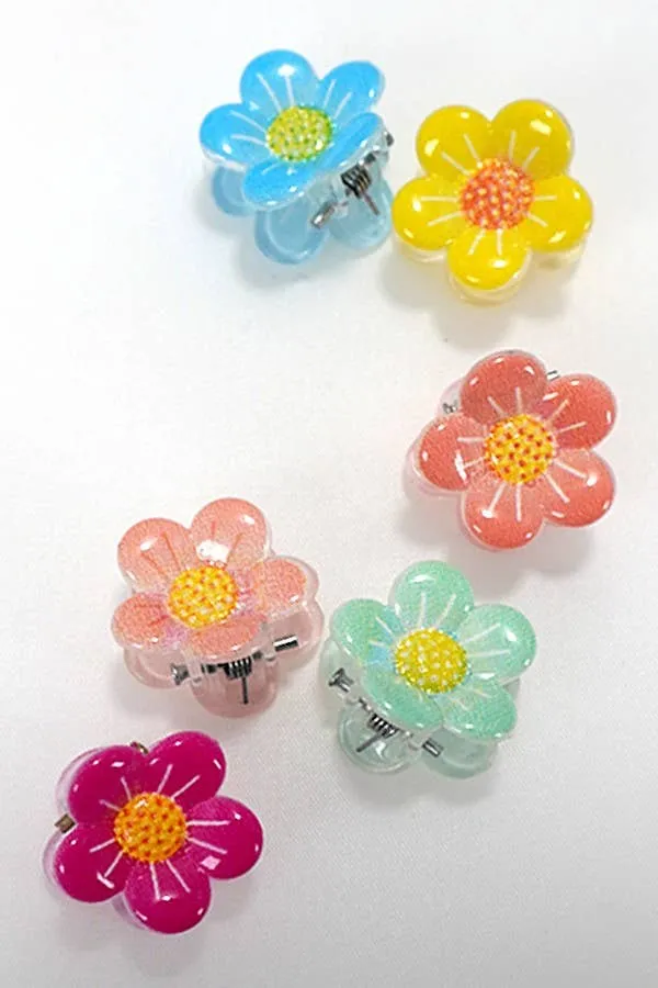 Mini Flower Hair Claw Clip