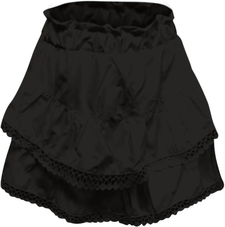 Mini Skirts for Women High Waisted Flowy Shorts for Women Casual Boho Pleated Crochet Ruffled Tiered Tennis Skorts Cute