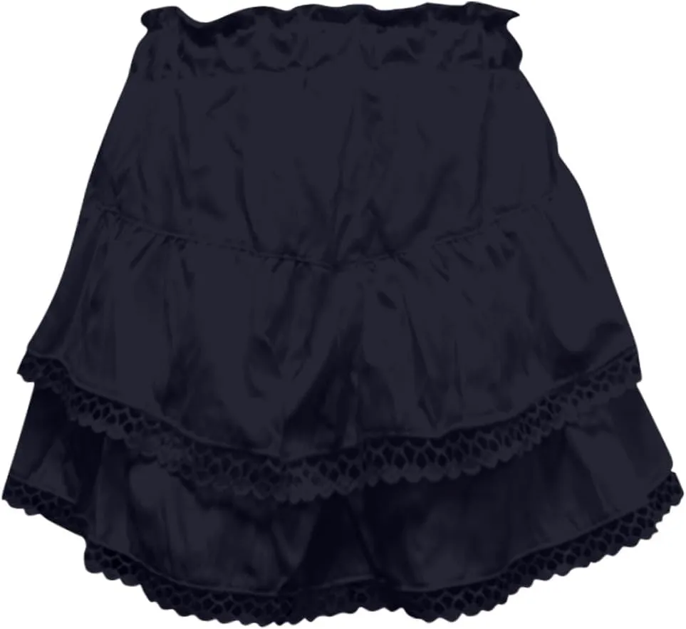 Mini Skirts for Women High Waisted Flowy Shorts for Women Casual Boho Ruffled Tiered Pleated Crochet Tennis Skorts Cute