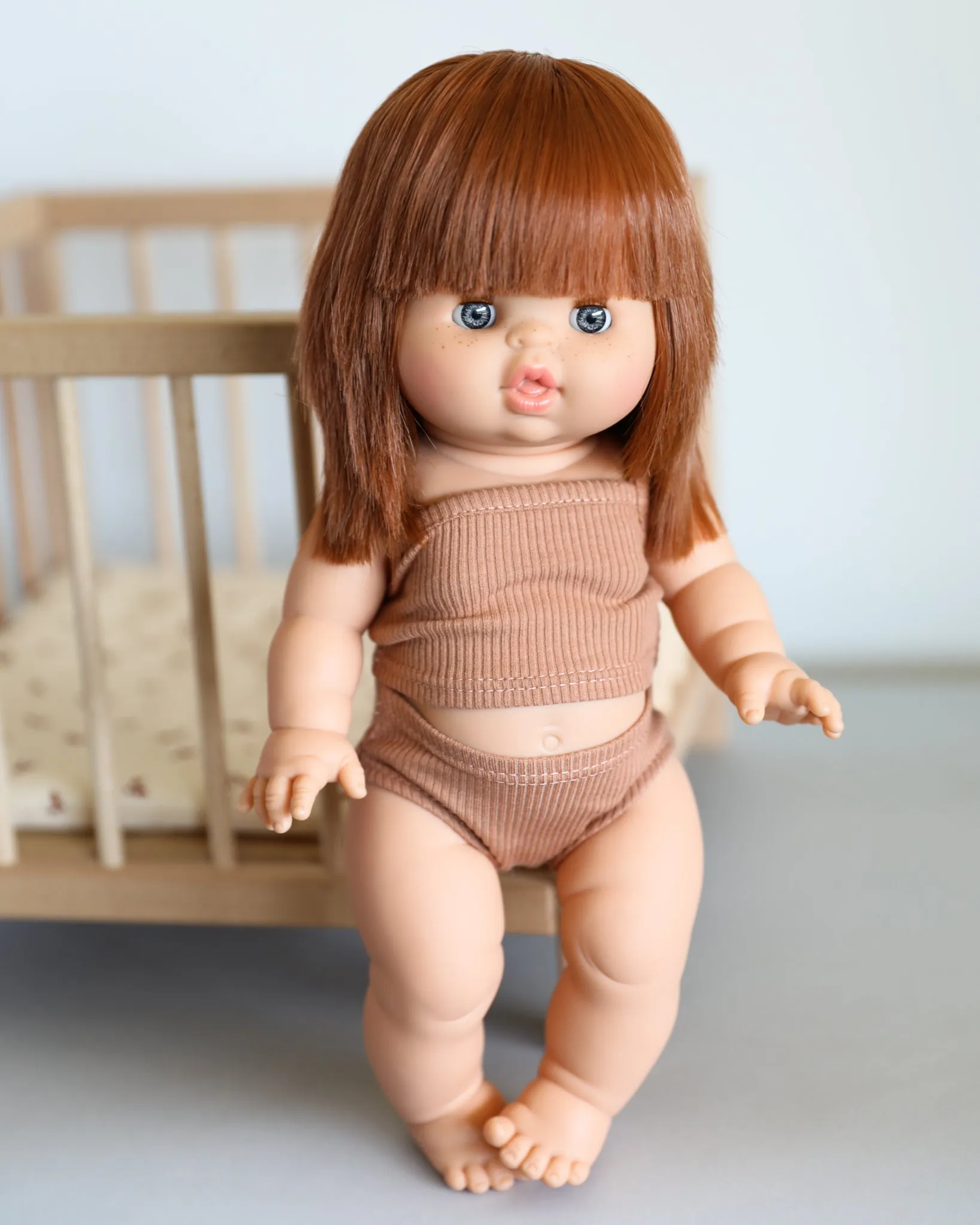 Minikane Doll | 13" Sleepy Baby Girl Doll - Capucine