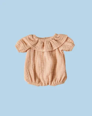 Minikane Doll Clothes | Doll Muslin Romper - Cream