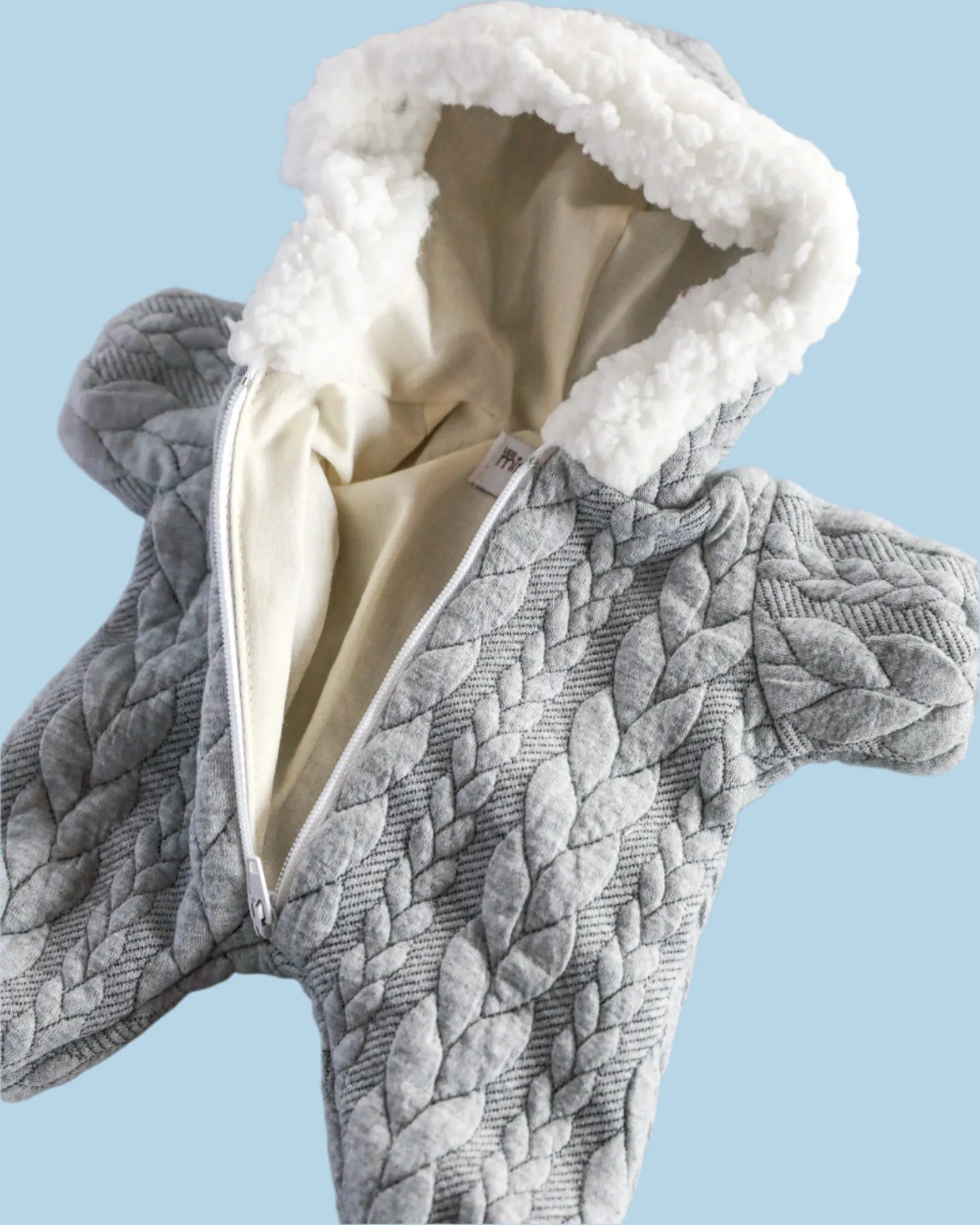 Minikane Doll Clothes | Soft Body Doll Snowsuit - Grey