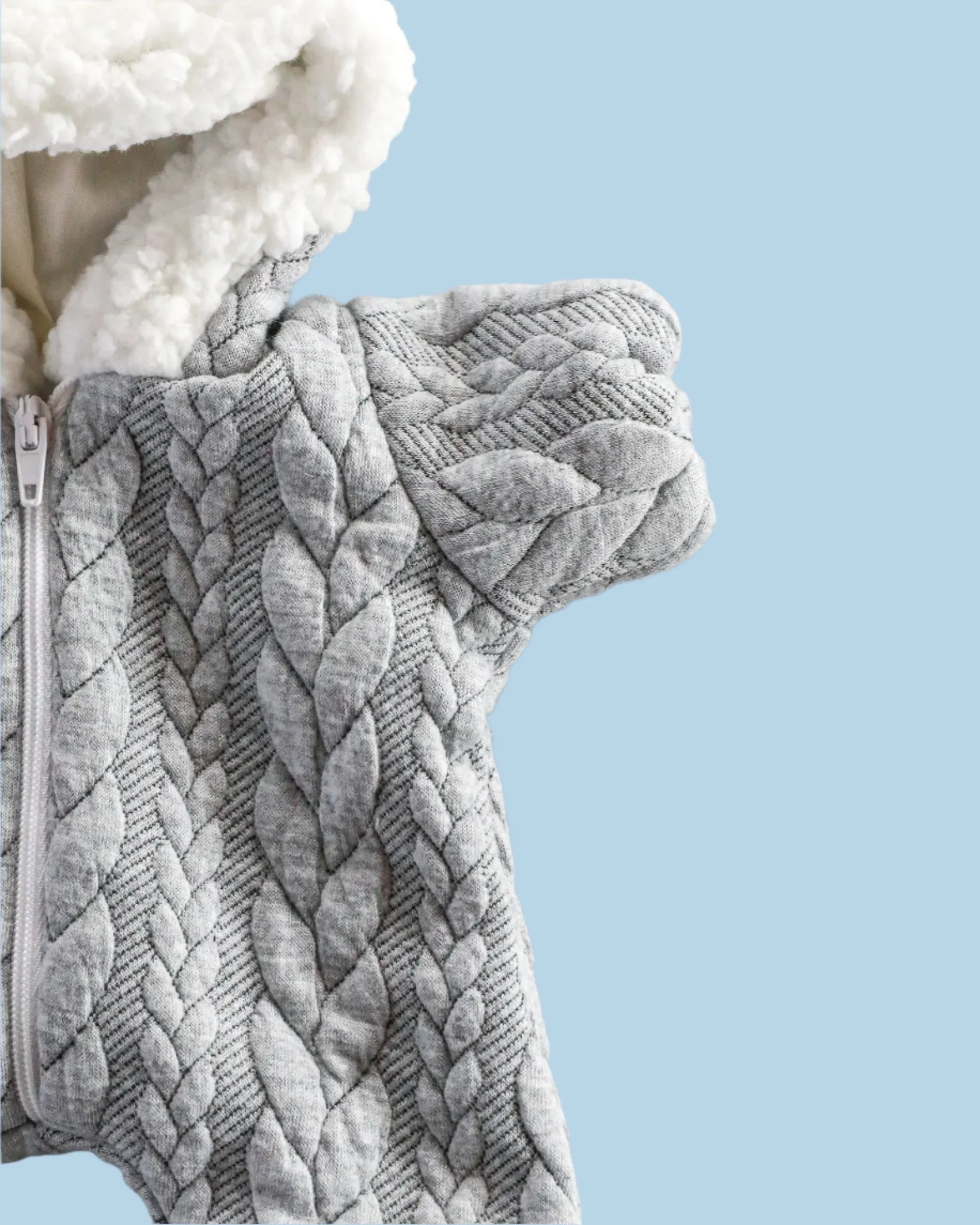 Minikane Doll Clothes | Soft Body Doll Snowsuit - Grey