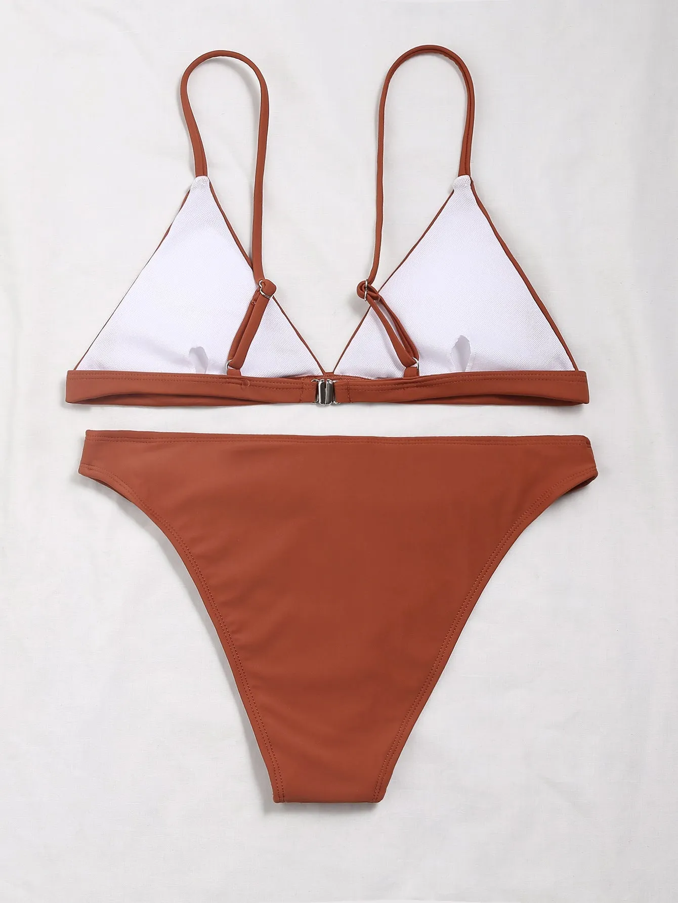 Minimal Triangle Bralette Cheeky Bikini Set