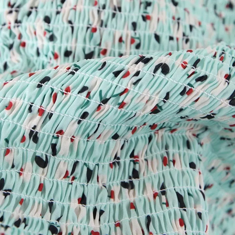 Mint Chip - Adjustable Rouched Dress
