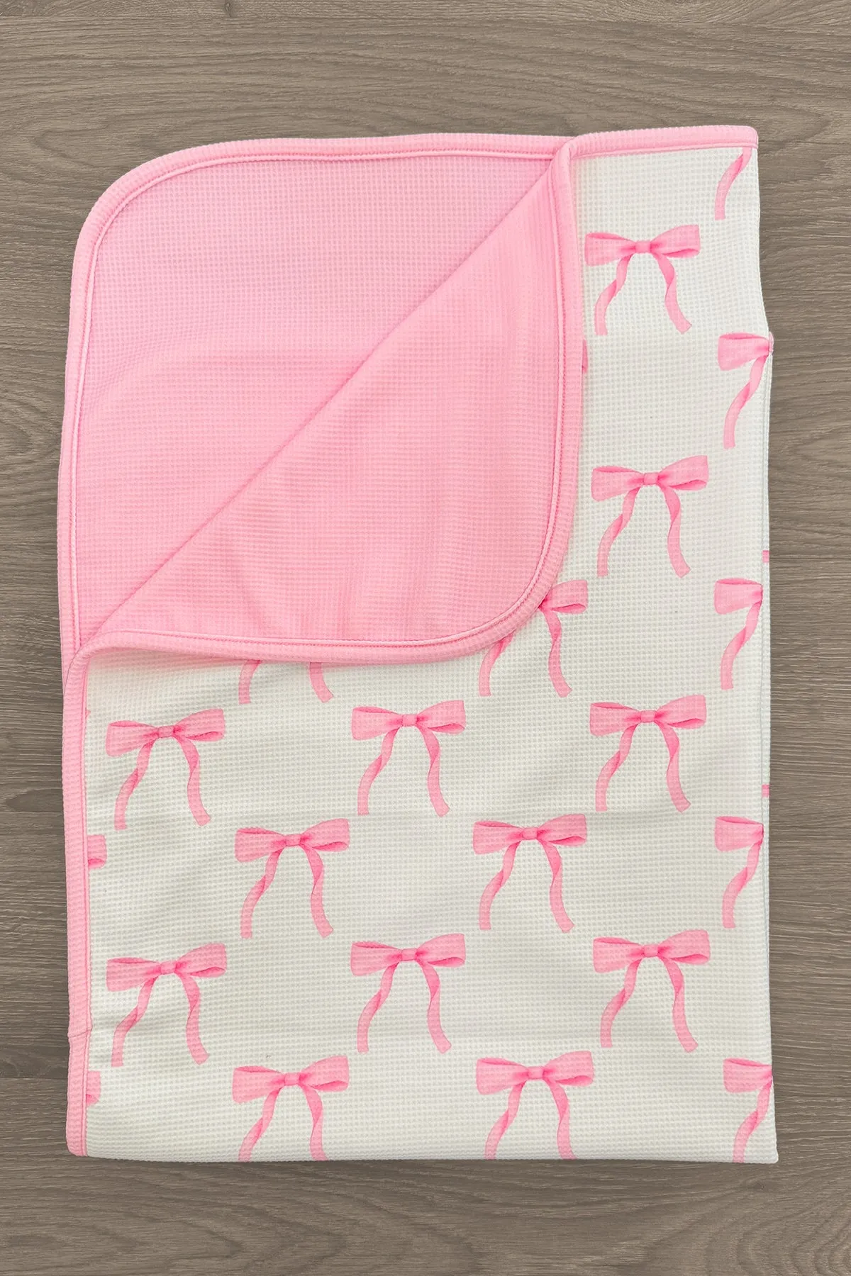 Mom & Me - Blushing Bows Waffle Knit Pajamas