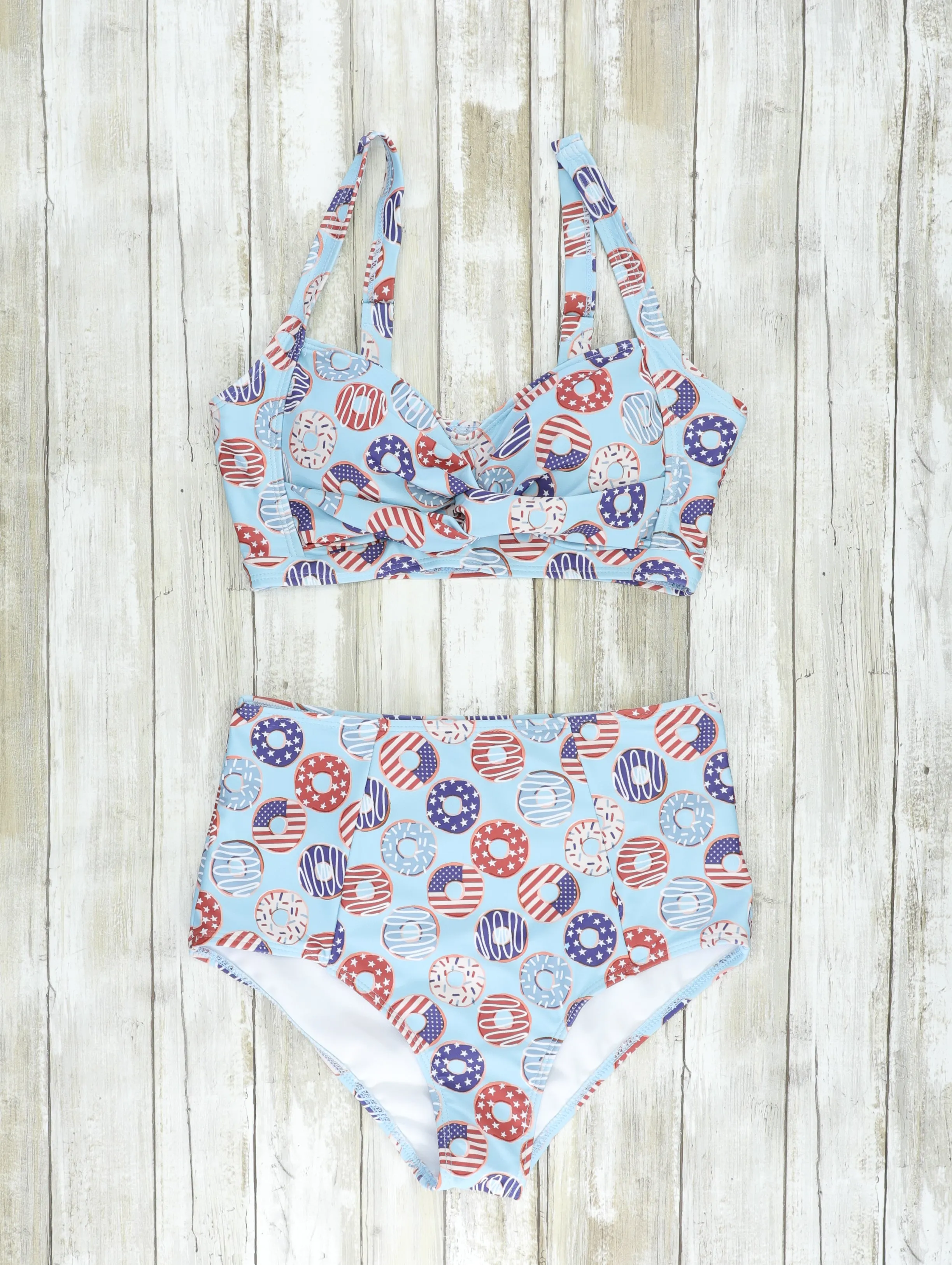 Mom & Me Stars & Stripes Donut Swimsuit