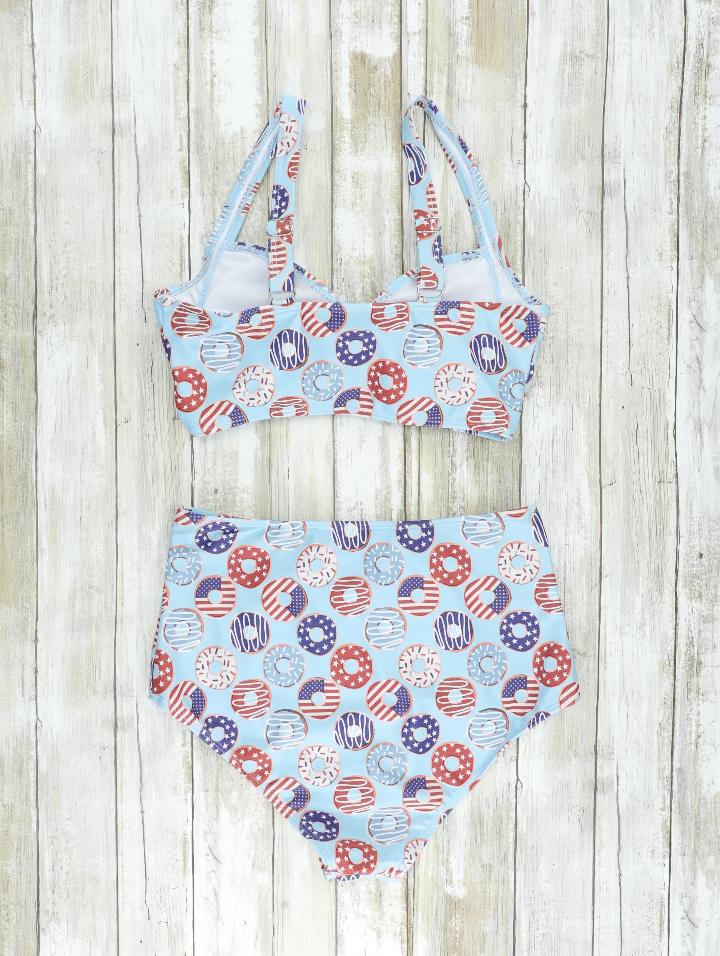 Mom & Me Stars & Stripes Donut Swimsuit