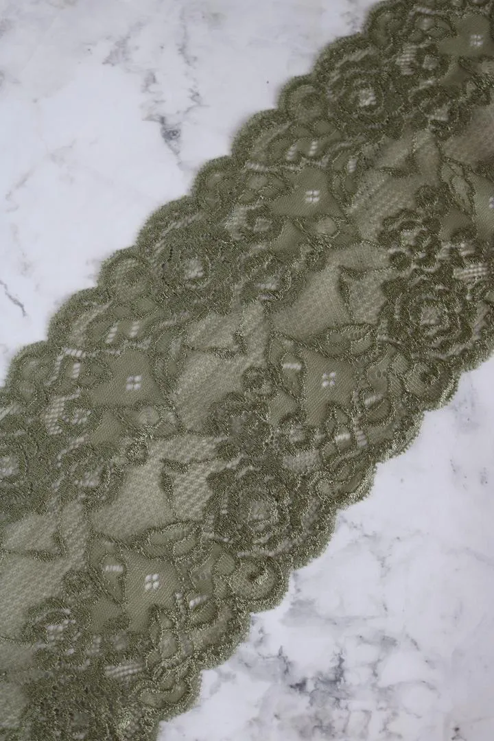 Moss 5.5" Wide Stretch Lace
