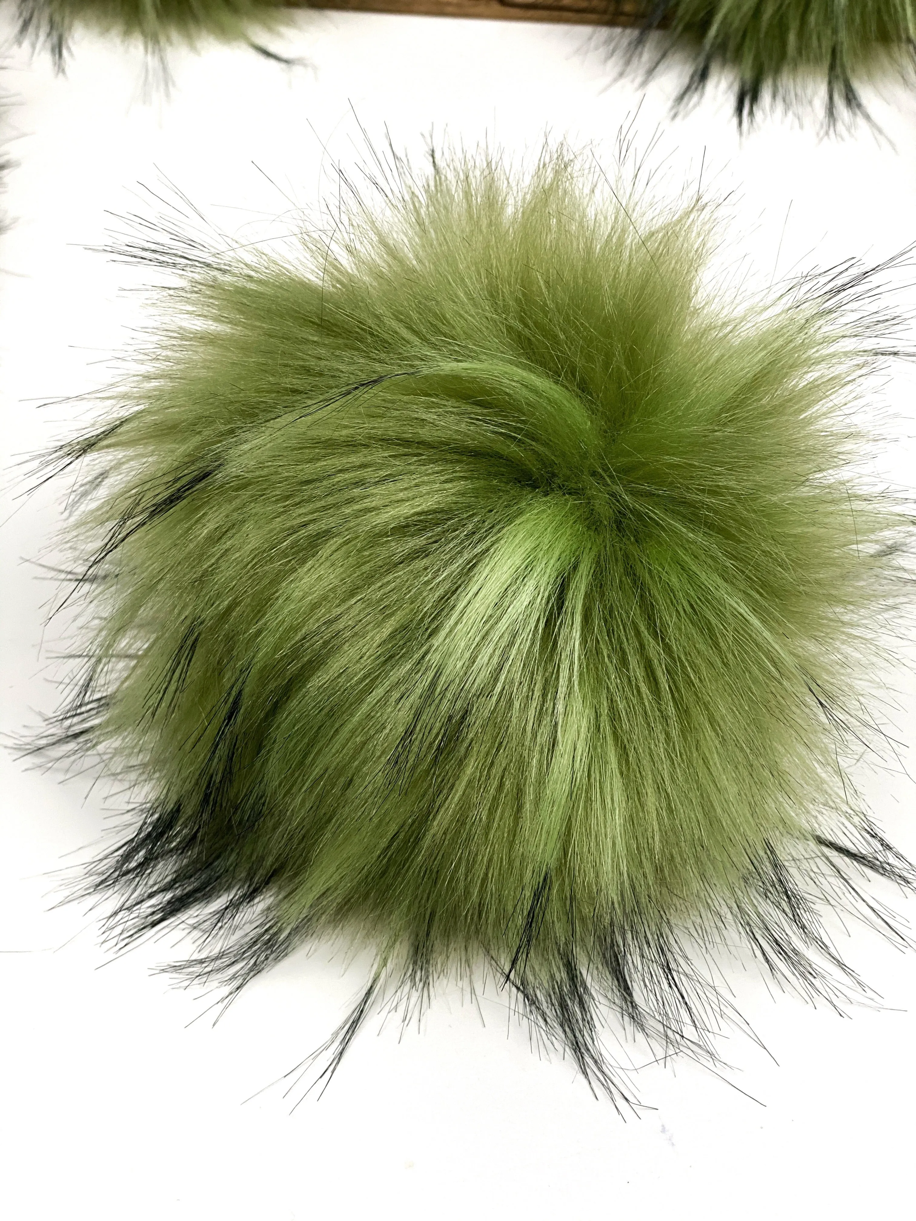 Moss Faux Fur Pom Pom