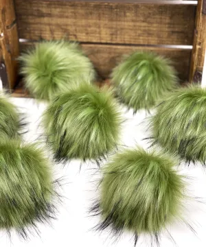 Moss Faux Fur Pom Pom