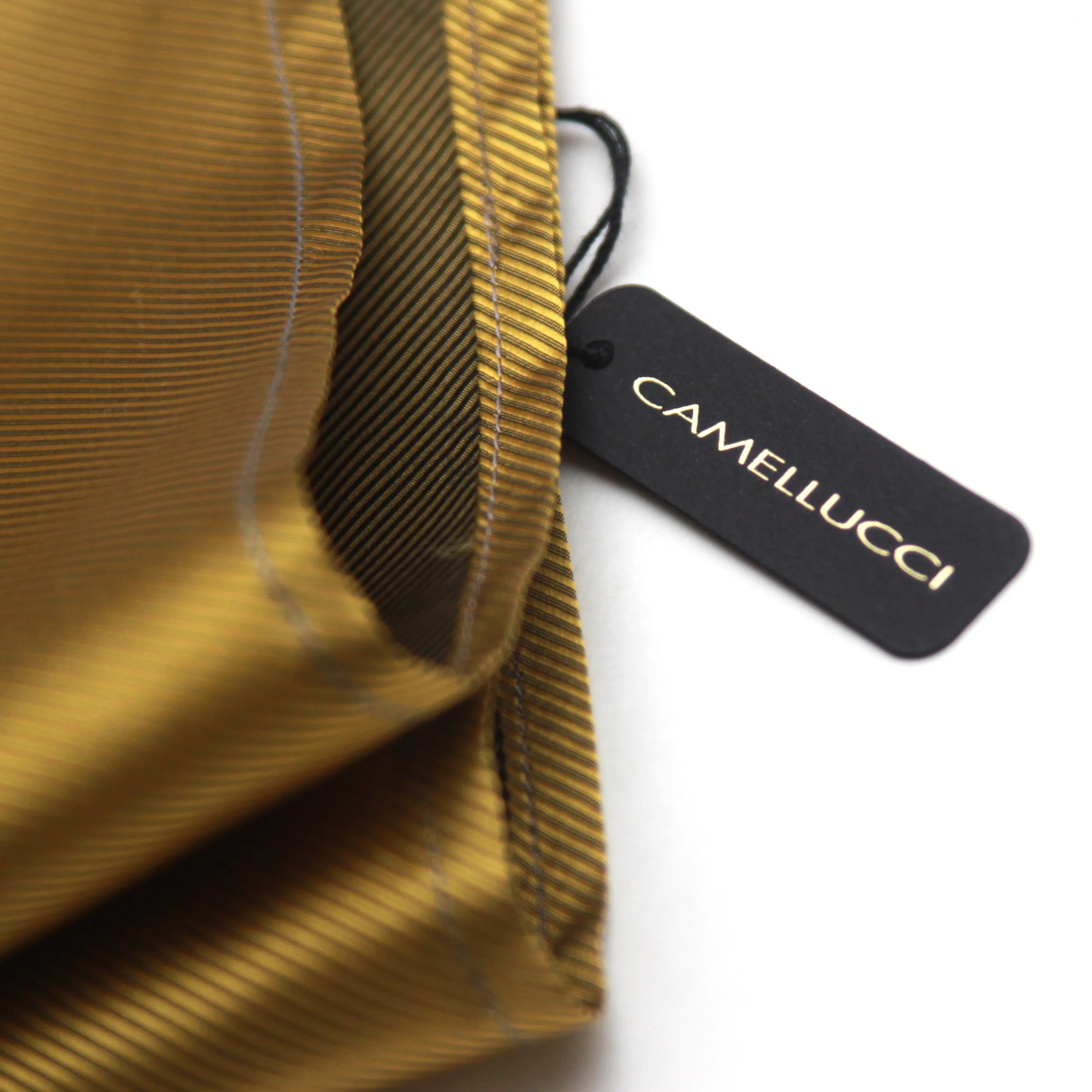 Mustard Solid Self-Tied Bow Tie
