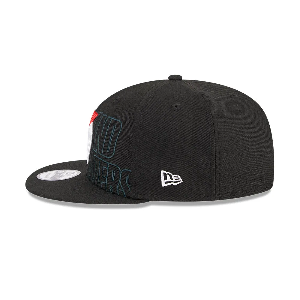 NBA PORTLAND TRAIL BLAZERS AUTHENTICS ON-STAGE 2023 DRAFT BLACK 9FIFTY CAP