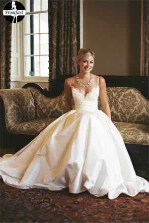 New 2021 A-Line Sleeveless Spaghetti Strap Lace wedding dress, cheap wedding gown PFW0479