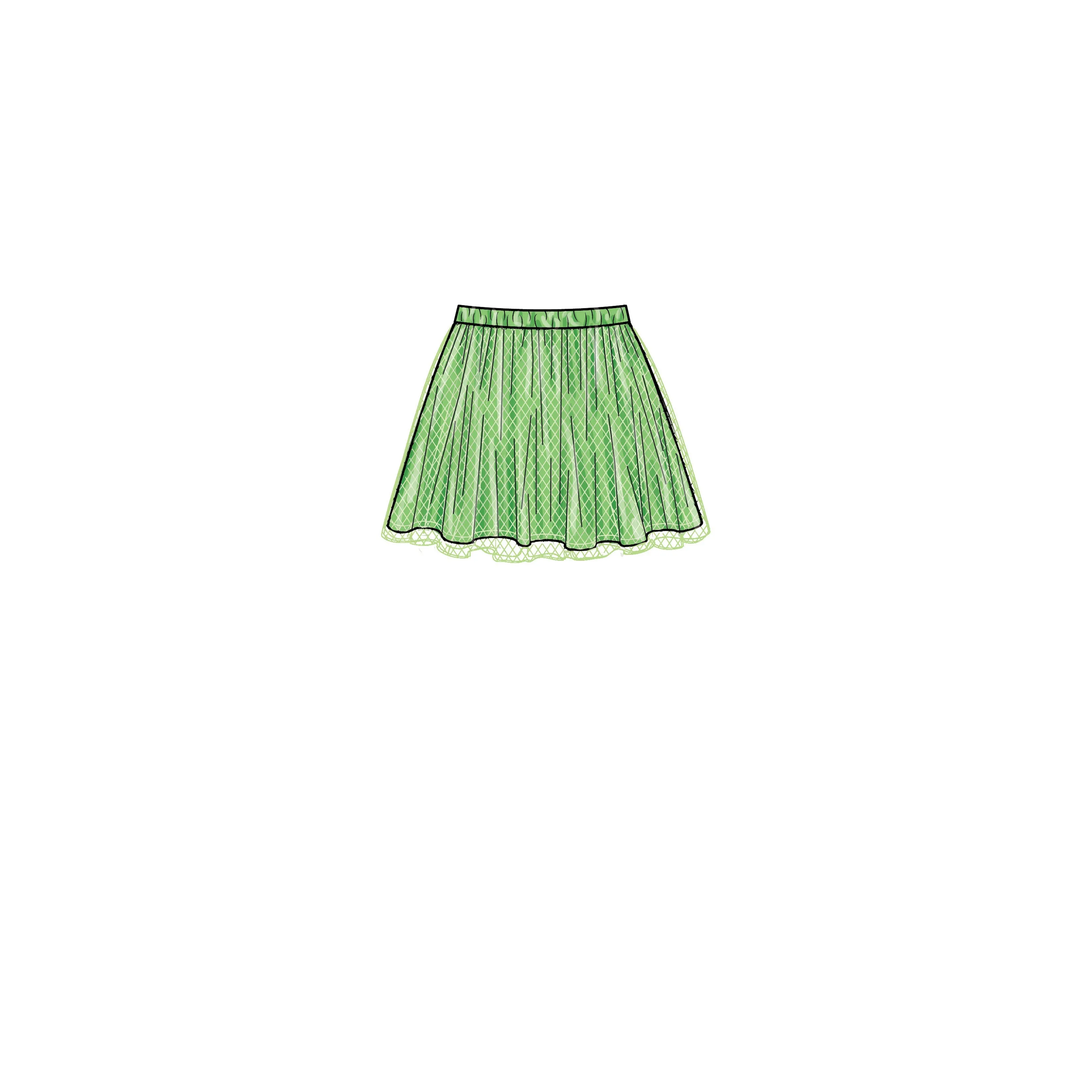 New Look Sewing Pattern 6747 Children's Hoodie and Skirts
