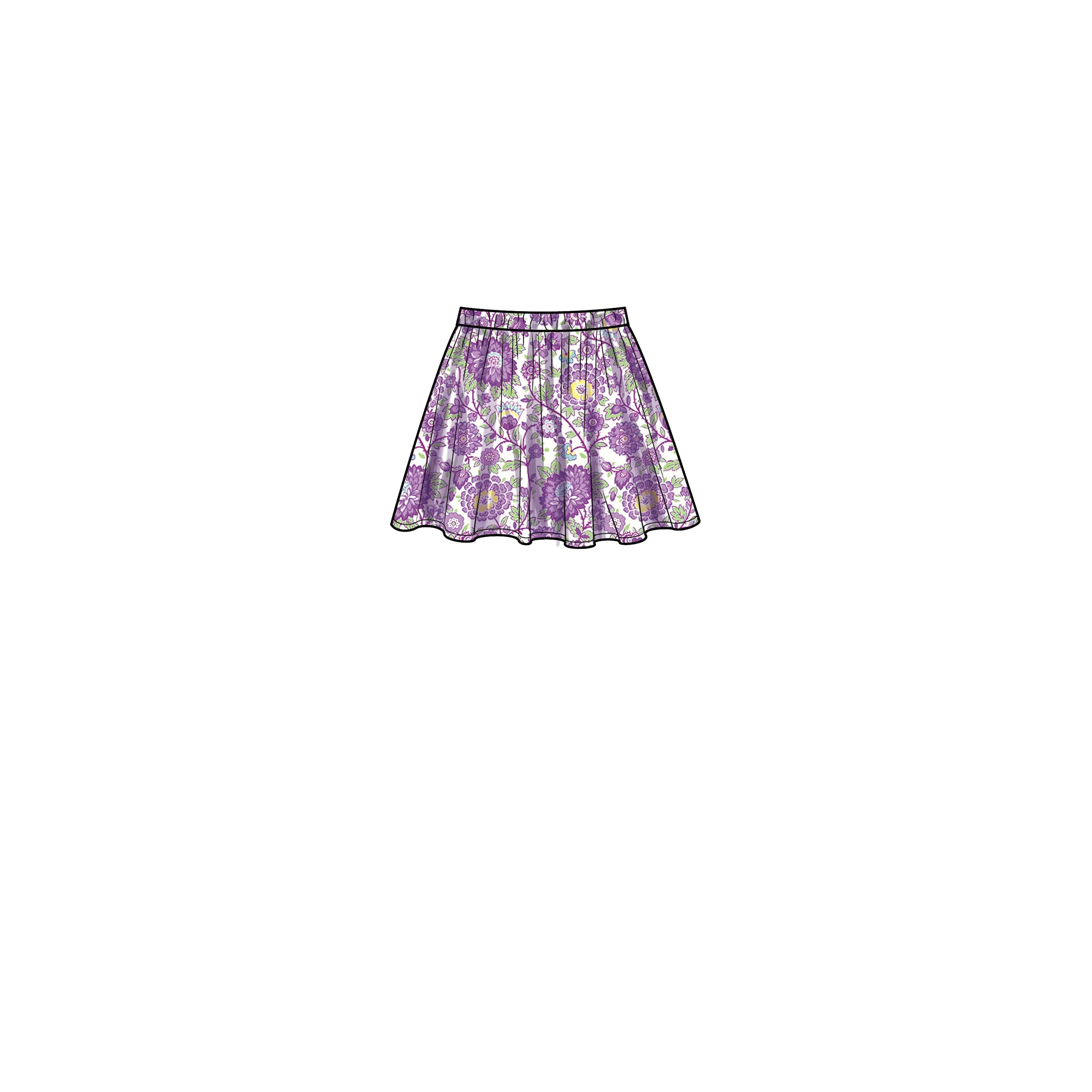 New Look Sewing Pattern 6747 Children's Hoodie and Skirts