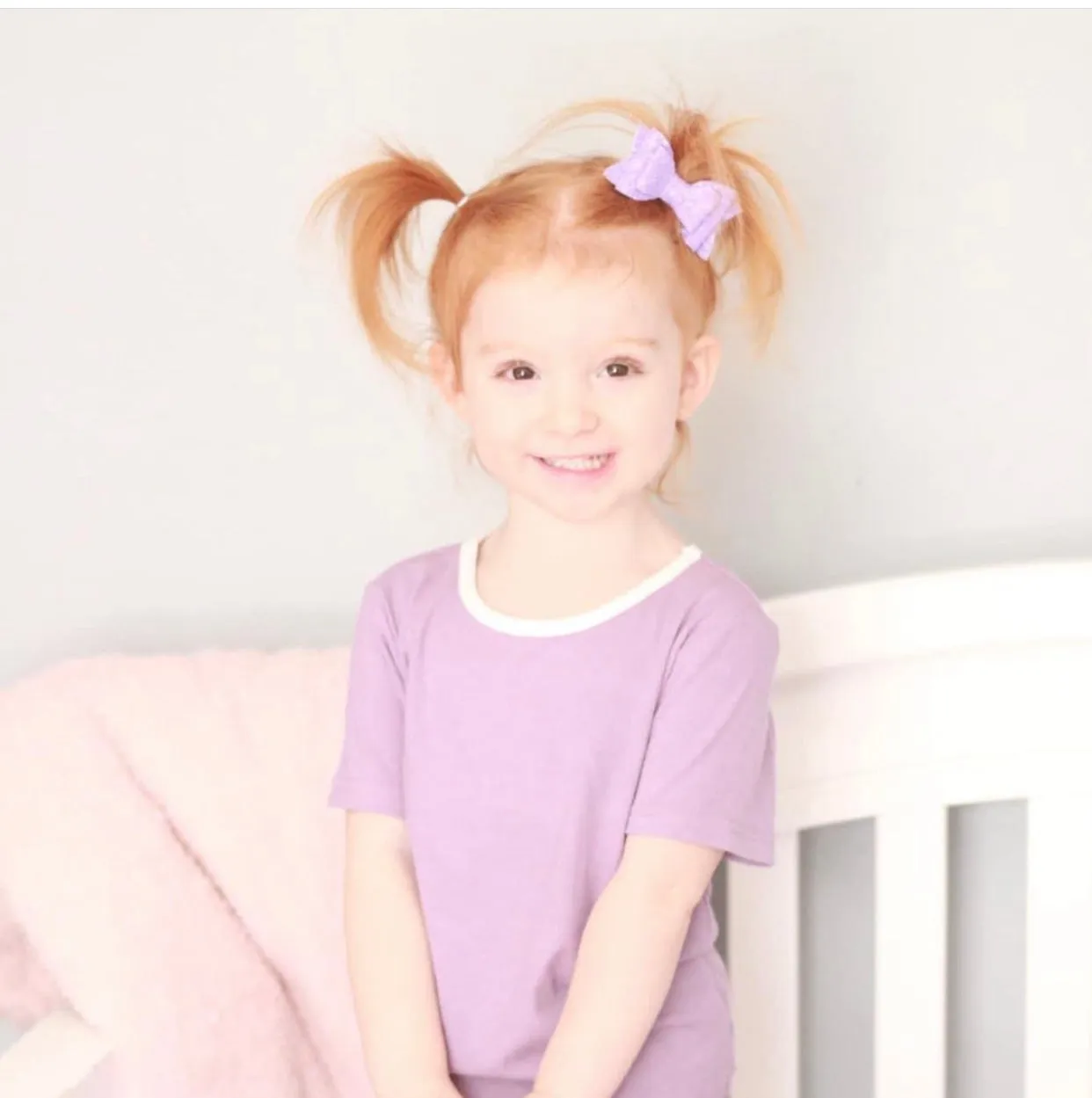 Newborn Cow Mini Stacked Bow Headband | Hair Clip