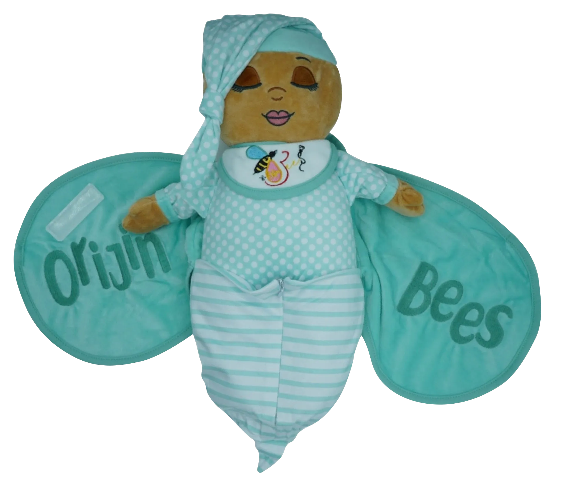 Nu'Bee Plush Baby Doll - Mint