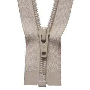 Nylon Open End Zip - 56cm - Beige