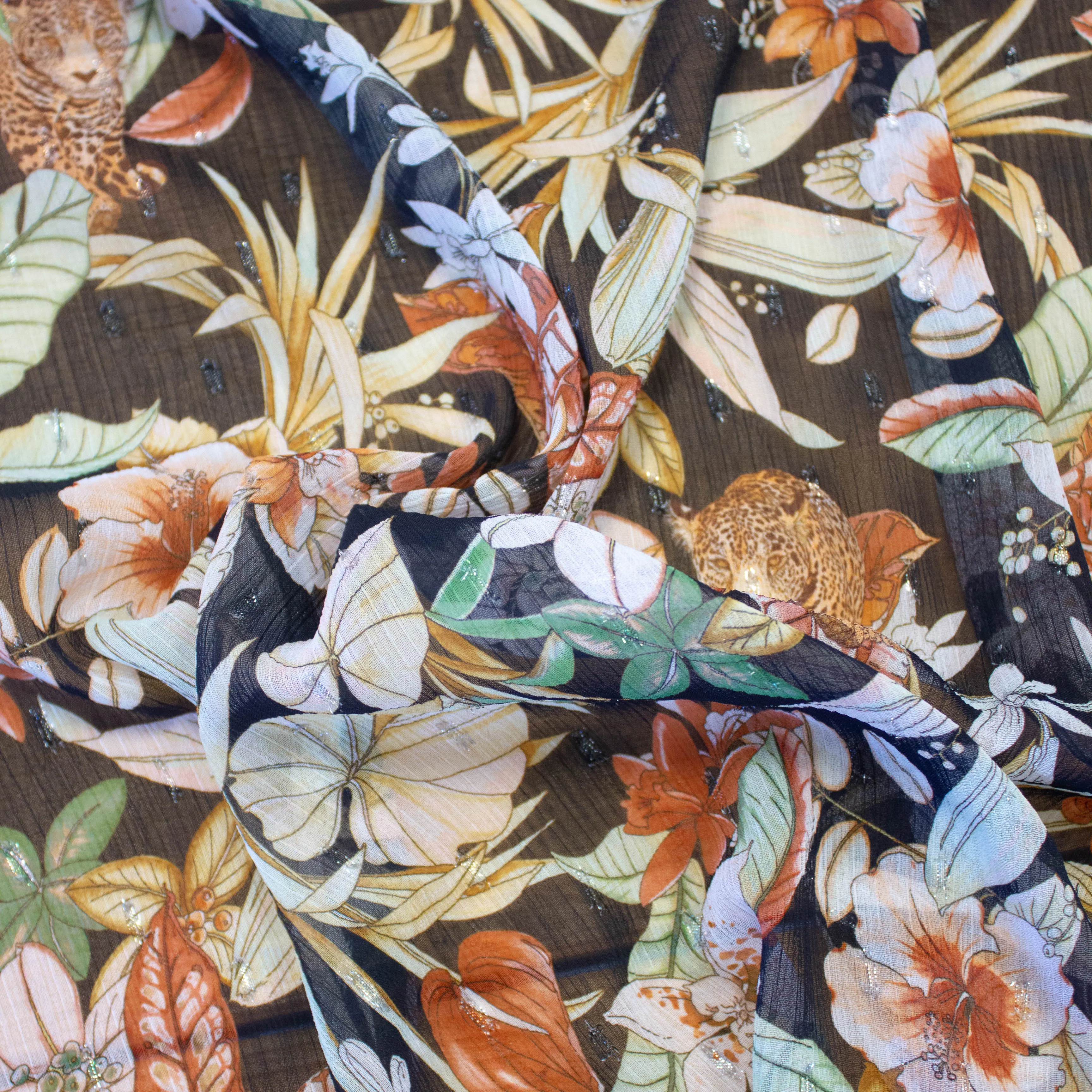 Oden Floral Polyester Chiffon