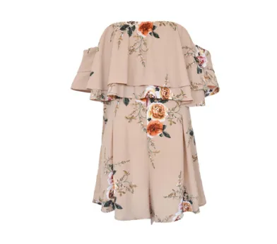 Off Shoulder Chiffon Jumpsuit