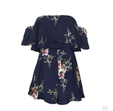 Off Shoulder Chiffon Jumpsuit