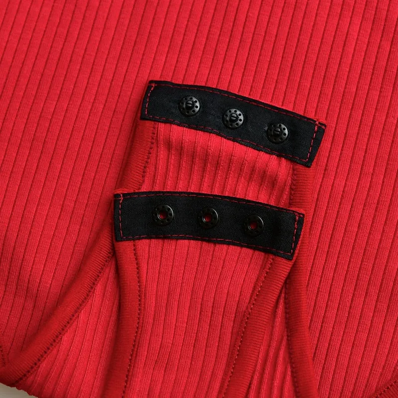 Off Shoulder Ribbed Knitted Sexy Bodysuit Women Black V Neck Summer Slim Rompers Womens Jumpsuit Winter Basic Bodysuits