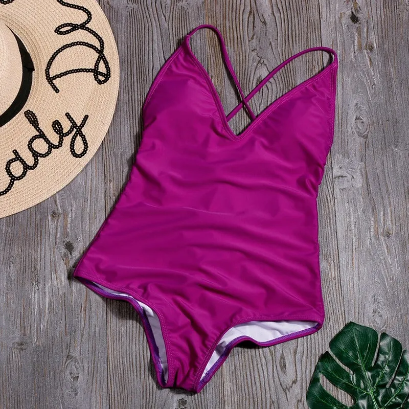 One Piece Backless Swimsuit for women