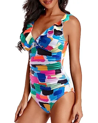 One Piece Tummy Control Bathing Suits