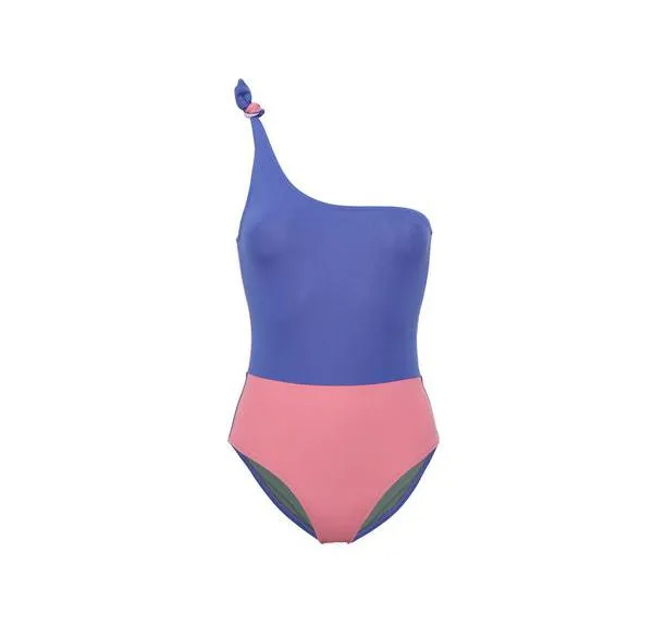 One shoulder swimsuit [Multi]