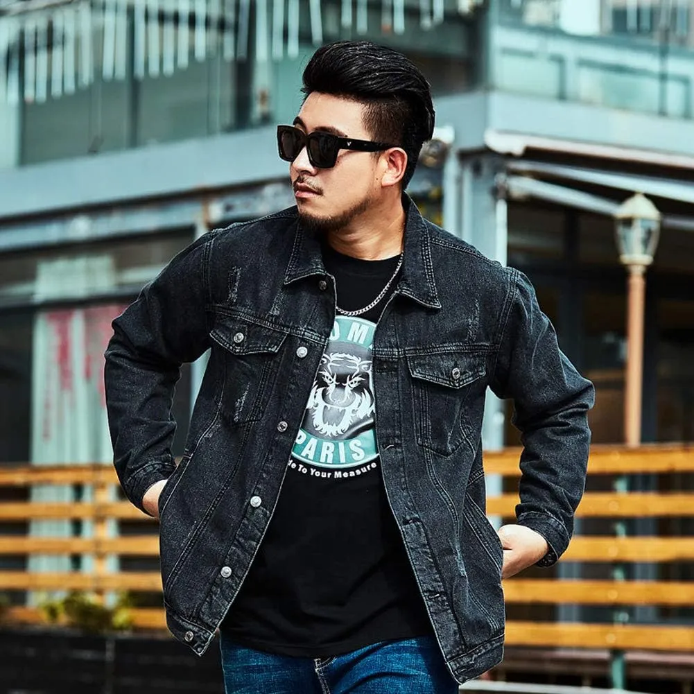 Only Faith Men's Trucker Cowboy Long Sleeve Denim Jackets Casual Jeans Coat