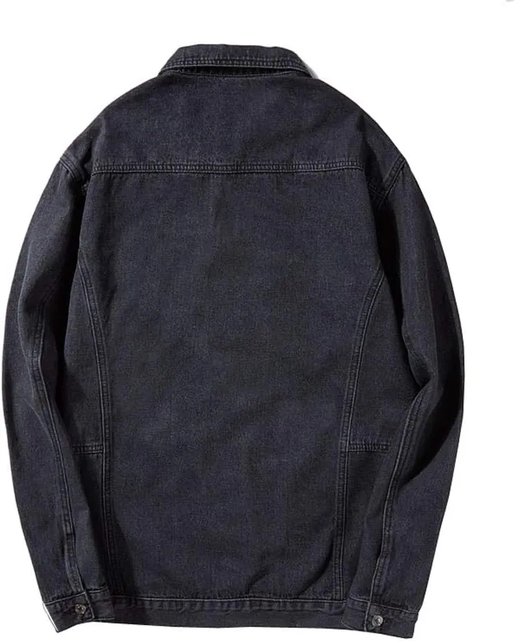 Only Faith Men's Trucker Cowboy Long Sleeve Denim Jackets Casual Jeans Coat