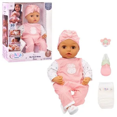 Open Box - BABY Born My Real Baby Doll Ava - Light Brown Eyes