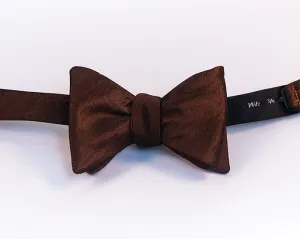 Orange & Black Iridescent Solid Polyester Bow Tie-Butterfly