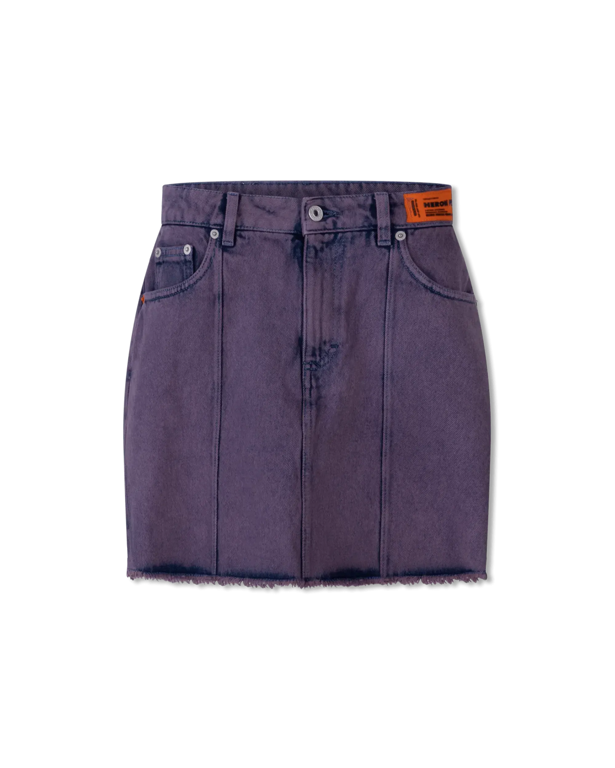Overdyed Denim Mini Skirt