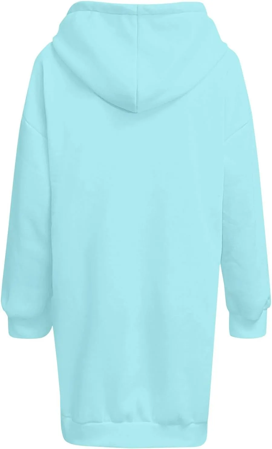 Oversized Hoodie Dress for Women Fleece Hooded Sweatshirt Dress with Pockets Cute Y2k Preppy Tunic Shift Mini Dresses