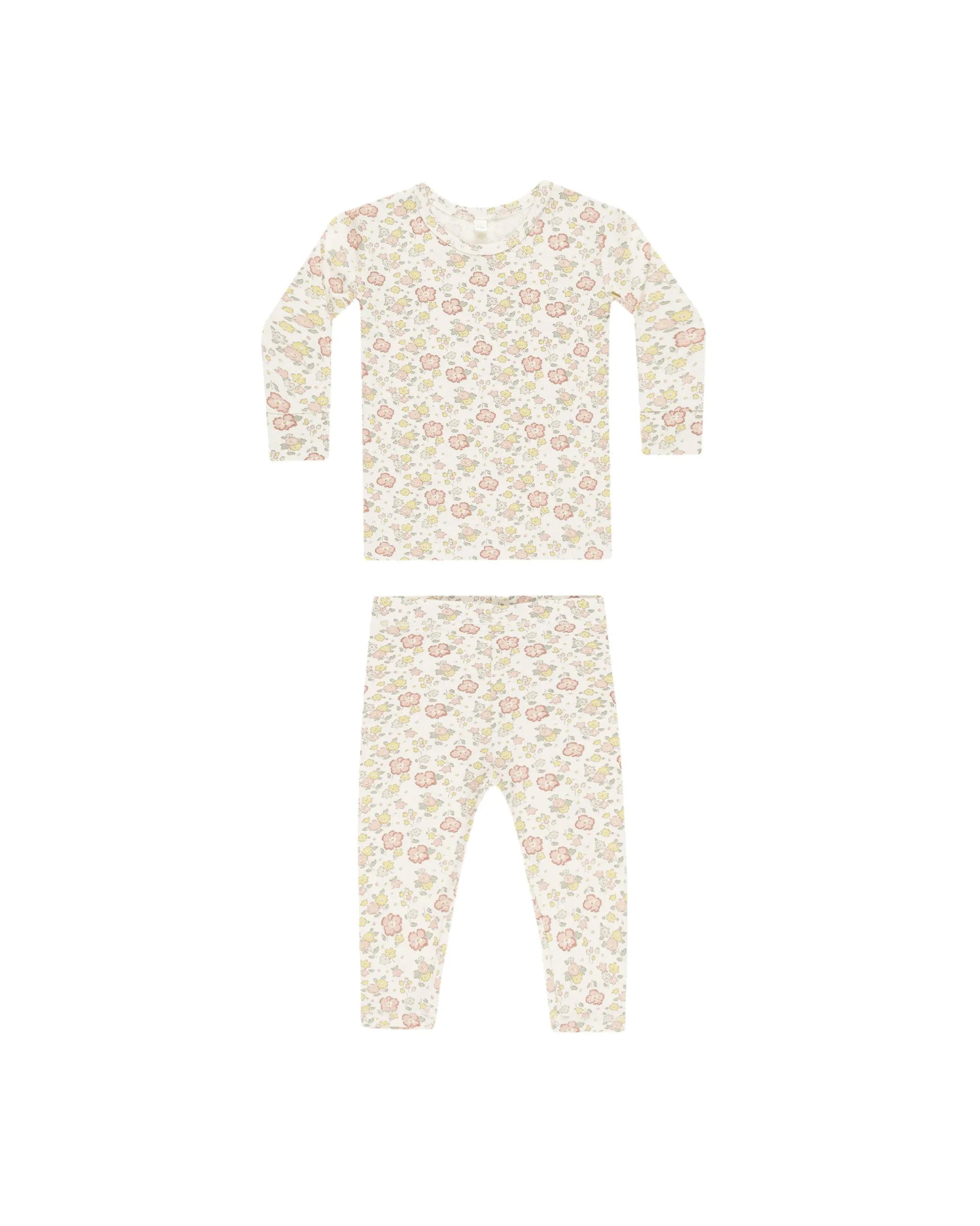pajamas floral top l/s and leggings - bloom