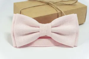 Petal Pink bow tie | Blush Pink wedding bow tie
