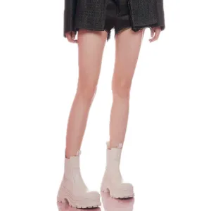 Phantom Butterfly Mary Jane Thick Sole Shoes White