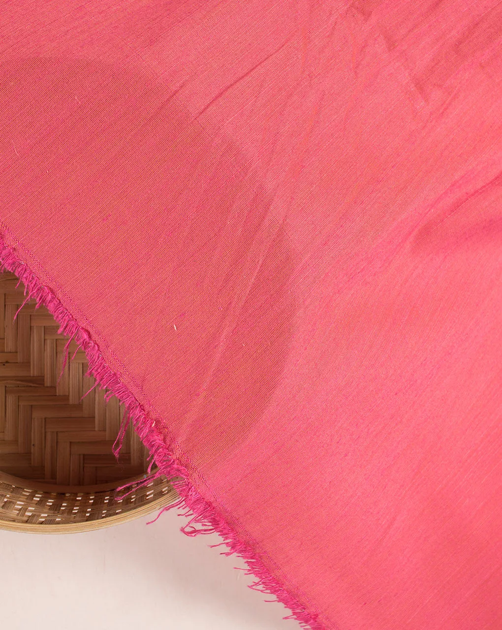 Pink Woven Poly Viscose Fabric