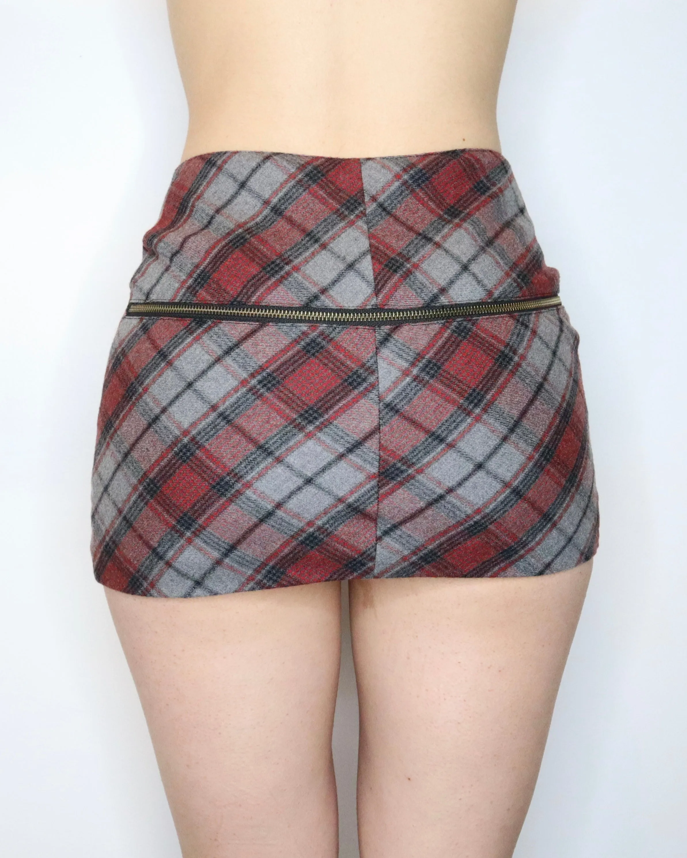 Plaid Mini Skirt (XS) 