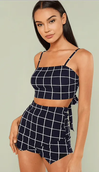 PLAID PERFECT TWO PIECE SET