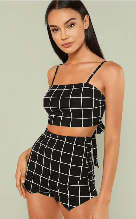 PLAID PERFECT TWO PIECE SET