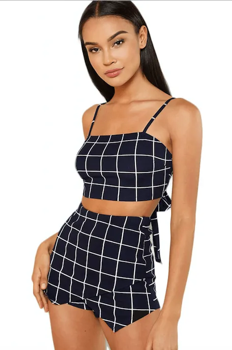 PLAID PERFECT TWO PIECE SET